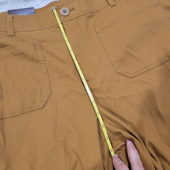 Ava & Viv High Rise Wide-leg crop pants, camel/tan color, size 17 NWT - Picture 10 of 11